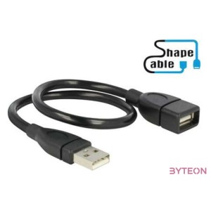 DeLock USB 2.0 Type-A male  USB 2.0 Type-A female ShapeCable 0,35m