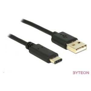 DeLock Cable USB 2.0 Type-A male  USB Type-C 2.0 male 0.5m Black
