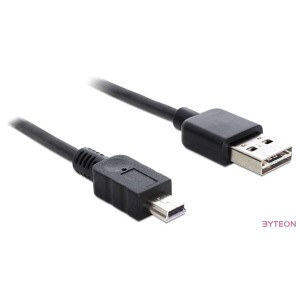 DeLock Cable EASY-USB 2.0 Type-A male  USB 2.0 Type Mini-B male 5m Black