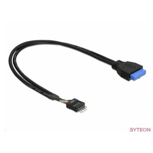 DeLock USB3.0 pin header female  USB2.0 pin header male 45cm kábel