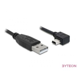 DeLock Cable USB 2.0-A male  USB mini-B 5pin male angled 0,5m