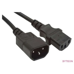 Gembird PC-189-VDE Power cord (C13 to C14) VDE approved 1,8m Black