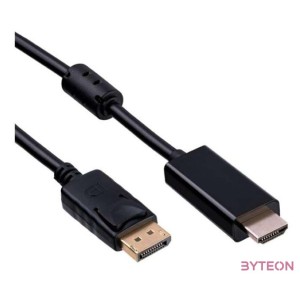 Akyga AK-AV-05 HDMI , DisplayPort 1,8m cable Black
