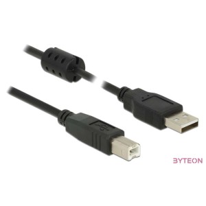 DeLock USB 2.0 Type-A male  USB 2.0 Type-B male cable 2m Black