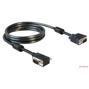 DeLock Cable SVGA 2m male-male angled