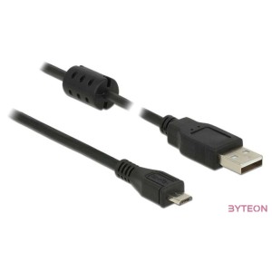 DeLock USB 2.0 Type-A male  USB 2.0 Micro-B male 0,5m cable Black