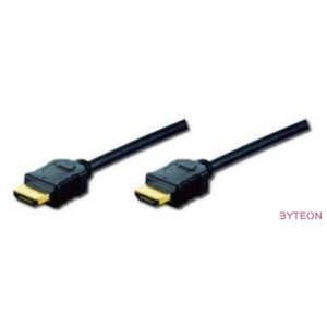 Assmann HDMI High Speed Ethernet connection cable type A M,M 1m Black