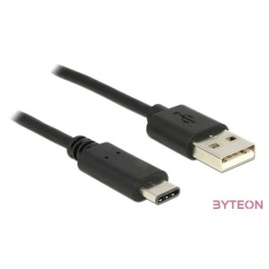 DeLock Cable USB 2.0 Type-A male  USB Type-C 2.0 male 0.5m Black