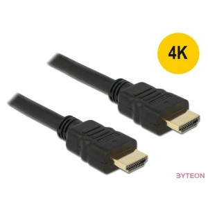 DeLock HDMI male,male  összekötőkábel 4K 1,5m Black