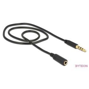 DeLock Extension Cable Audio Stereo Jack 3.5mm male , female IPhone 4 pin 0,5m
