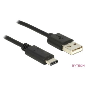 DeLock Cable USB 2.0 Type-A male  USB Type-C 2.0 male 0.5m Black