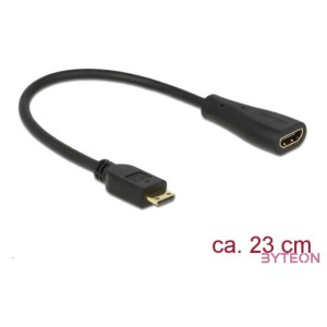DeLock Cable High Speed HDMI with Ethernet - mini C male  A female