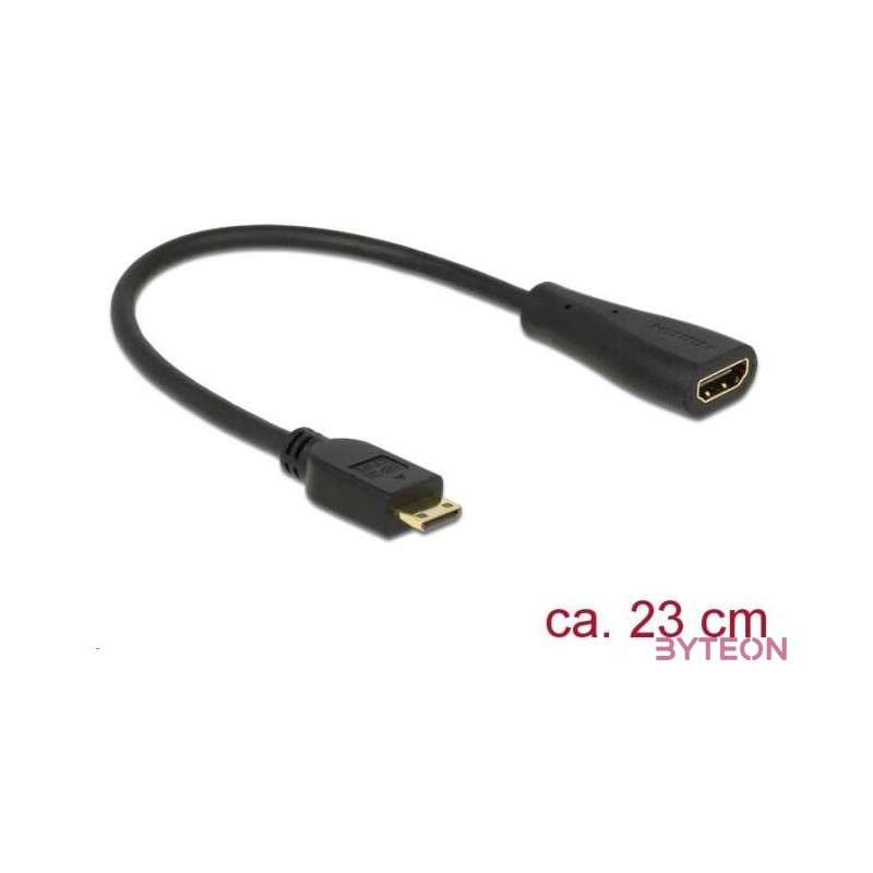 DeLock Cable High Speed HDMI with Ethernet - mini C male  A female