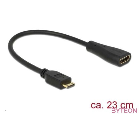 DeLock Cable High Speed HDMI with Ethernet - mini C male  A female