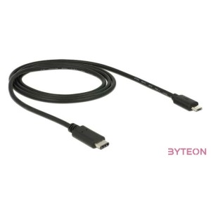 DeLock USB Type-C 2.0 - USB2.0 microB Black 1m