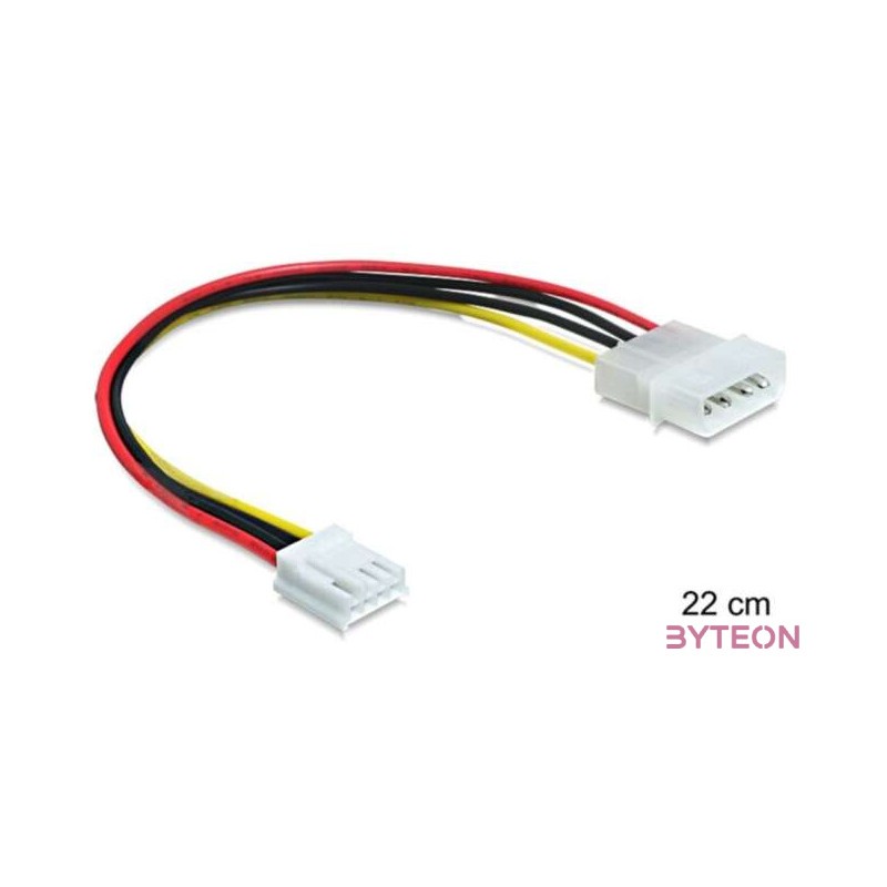 DeLock Cable Power 4 pin male  4 pin floppy female 24cm