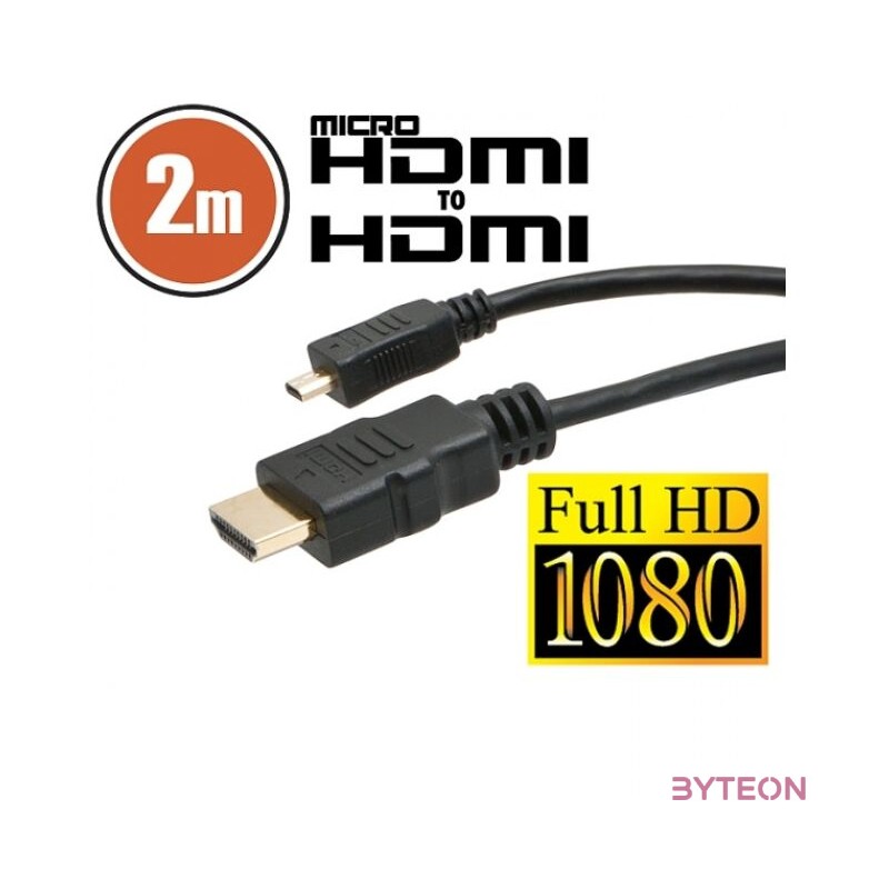 Delight HDMI kábel HDMI M - micro HDMI M 2m