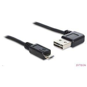 DeLock EASY-USB 2.0 Type-A male angled left , right  USB 2.0 Type Micro-B male 3m Cable