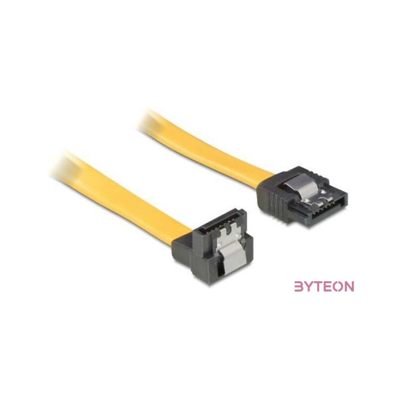 DeLock SATA down,straight metal yellow 30cm