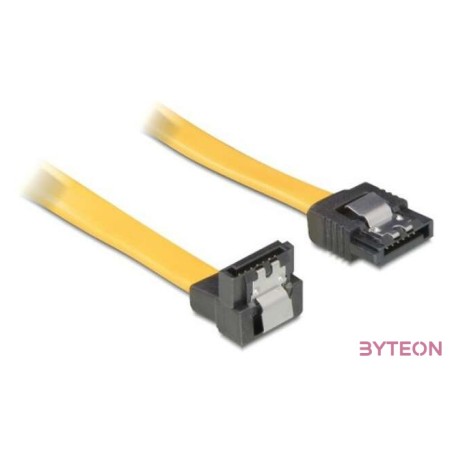 DeLock SATA down,straight metal yellow 30cm