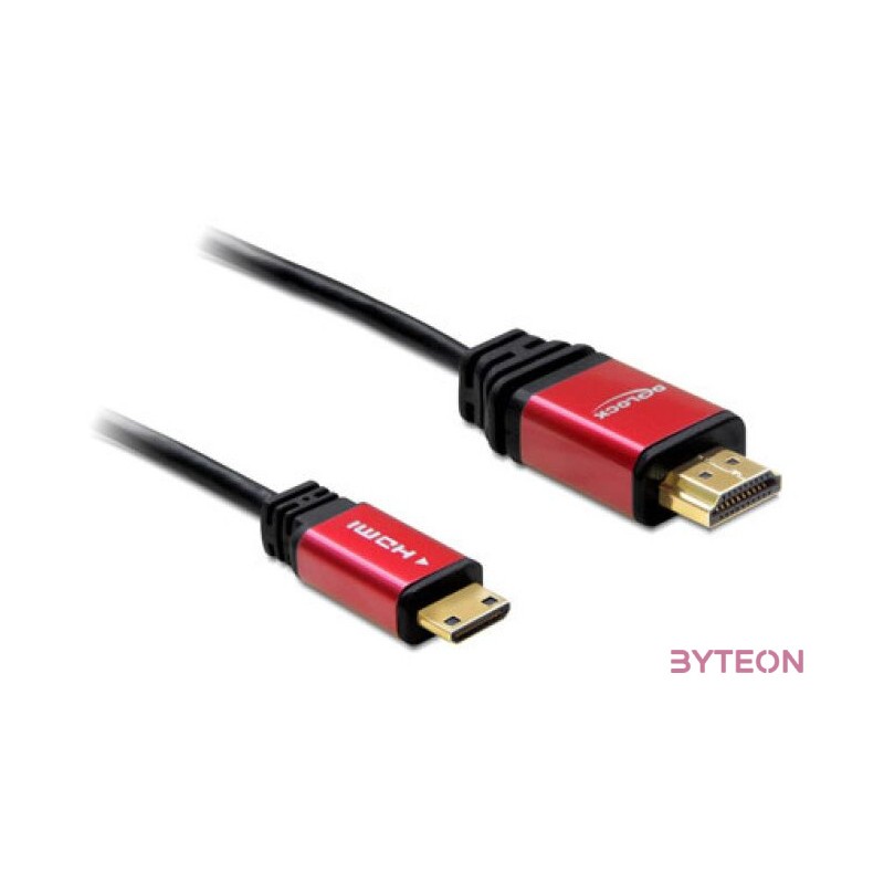 DeLock HDMI-A male to HDMI Mini-C male 4K, kábel 3m Black