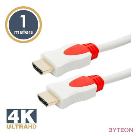 Delight Jelkábel HDMI-HDMI 1.4 3D  1m aranyozott  Am,Am
