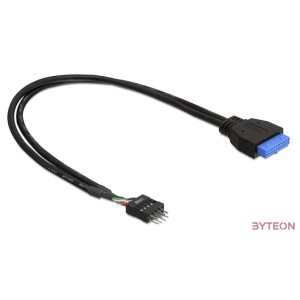 DeLock Cable USB 3.0 pin header female  USB 2.0 pin header male 30cm