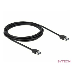 DeLock Cable EASY-USB 2.0 Type-A male  EASY-USB 2.0 Type-A male 3m Black
