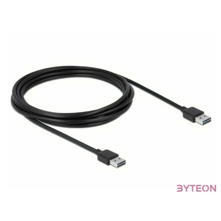 DeLock Cable EASY-USB 2.0 Type-A male  EASY-USB 2.0 Type-A male 3m Black