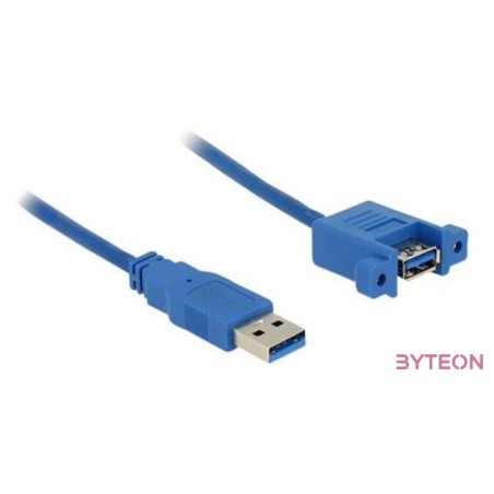 DeLock Cable USB 3.0 Type-A male  USB 3.0 Type-A female panel-mount 1m