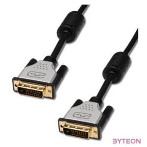 Assmann DVI connection cable DVI(24+1) M,M DVI-D Dual Link 2m Black