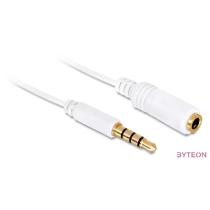 DeLock Extension Cable Audio Stereo Jack 3.5 mm male , female IPhone 4 pin 0,5m