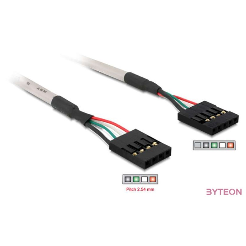 DeLock Cable USB Pinheader 4pin,5pin female-female