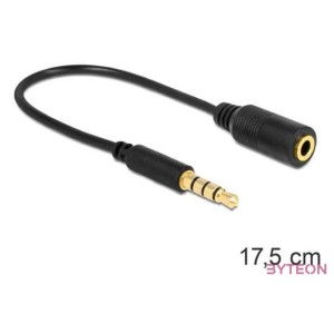 DeLock Cable Stereo jack 3.5 mm 4 pin  Stereo plug 3.5 mm 4 pin (changes the pin assignment)