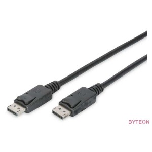 Assmann DisplayPort connection cable with interlock M,M 2m Black