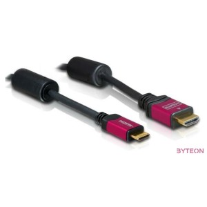 DeLock HDMI-A male to HDMI Mini-C male 4K, kábel 3m Black