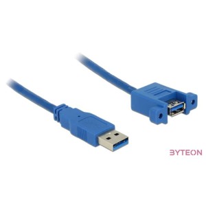 DeLock Cable USB 3.0 Type-A male  USB 3.0 Type-A female panel-mount 1m