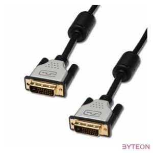 Assmann DVI connection cable DVI(24+1) M,M DVI-D Dual Link 2m Black