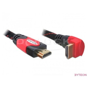 DeLock Cable High Speed HDMI with Ethernet – HDMI A male  HDMI A male angled 4K 5m