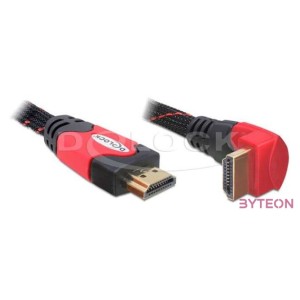 DeLock Cable High Speed HDMI with Ethernet – HDMI A male  HDMI A male angled 4K 5m