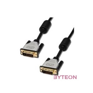 Assmann DVI connection cable DVI(24+1) M,M DVI-D Dual Link 2m Black