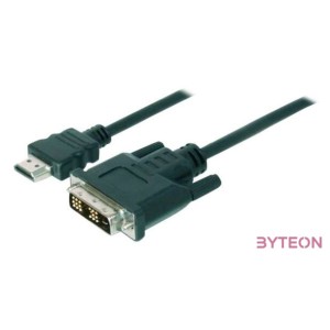 Assmann HDMI adapter cable type A-DVI-D(18+1) (Single Link) M,M 3m Black