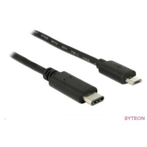DeLock Cable USB Type-C 2.0 male  USB 2.0 Type Micro-B male 0,5m Black