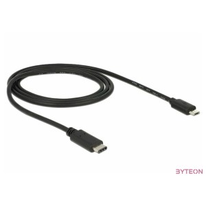 DeLock USB Type-C 2.0 - USB2.0 microB Black 1m