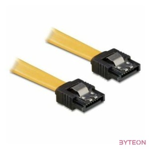 DeLock SATA straight,straight metal yellow kábel 50cm