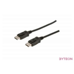 Assmann DisplayPort connection cable with interlock M,M 2m Black