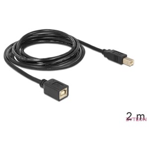 DeLock Extension Cable USB 2.0 B male  B female 2m