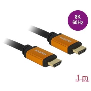 DeLock Ultra High Speed HDMI Cable 48 Gbps 8K 60 Hz 1m