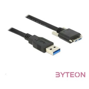 DeLock Cable USB 3.0 type A male  USB 3.0 type Micro-B male with screws 2m