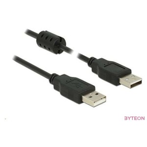 DeLock Cable USB 2.0 Type-A male  USB 2.0 Type-A male 1m Black